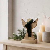 wooden standing angel