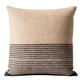 100% wool steel stripe cushion 50x50cm
