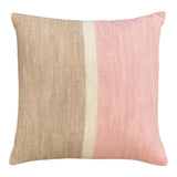 100% wool pink/brn cushion