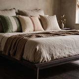 100% wool beige cushion 50x50cm