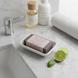 wooden heart soap & dish - lime basil