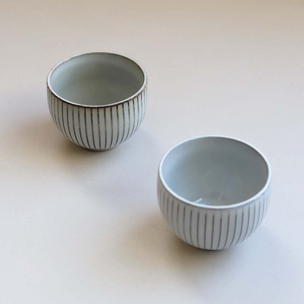 STRIPY BOWL - OLIVE (W)