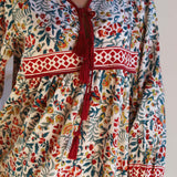 multi tukdi dress