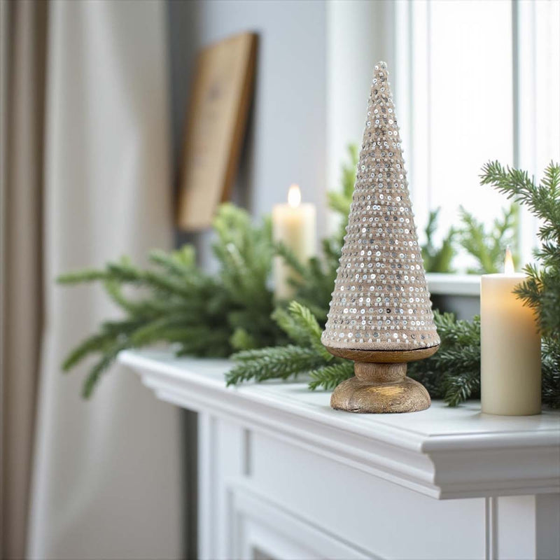 Fabric Tree natural sparkle