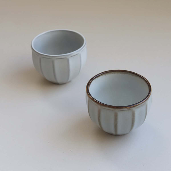 WIDE STRIPY BOWL - CLAY (W)