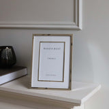 4X6 DOUBLE BORDER SILVER FRAME