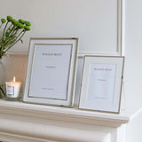 8X10 DOUBLE BORDER SILVER FRAME