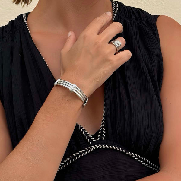 Amina bracelet silver