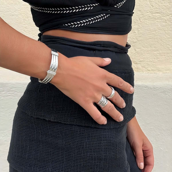 Amina bracelet silver