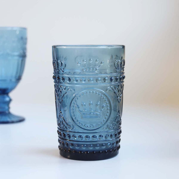 Large Blue Water Glass- Set of 2