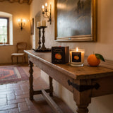 ribbon box candle orange clove