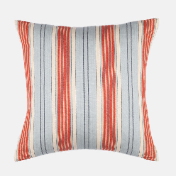 GREYTON STRIPE  CUSHION -BLUE/RED