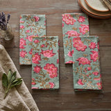 PARTY PNK/TEAL SET 4 NAPKINS