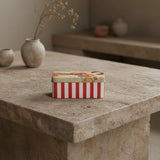 lady/bouquet scented candle tin