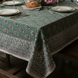 GREEN /PNK PRINTED TABLE CLOTH