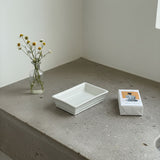 white classic soap dish