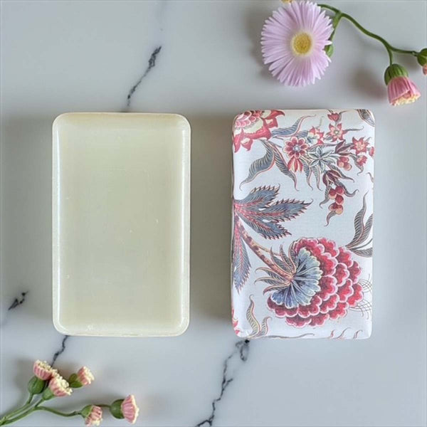 Lrg single soap red floral