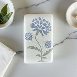 Lrg single soap blue flower