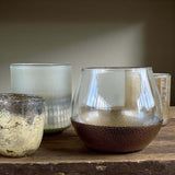 11cm iron glass cndl holder