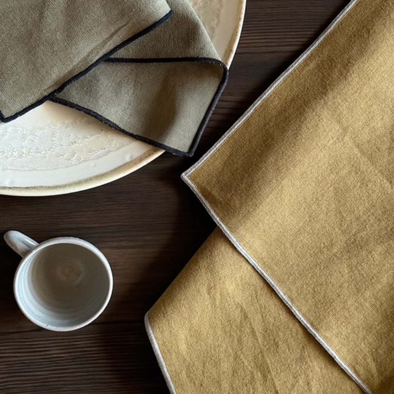 Tobacco piped napkin 40x40 -Set of 4