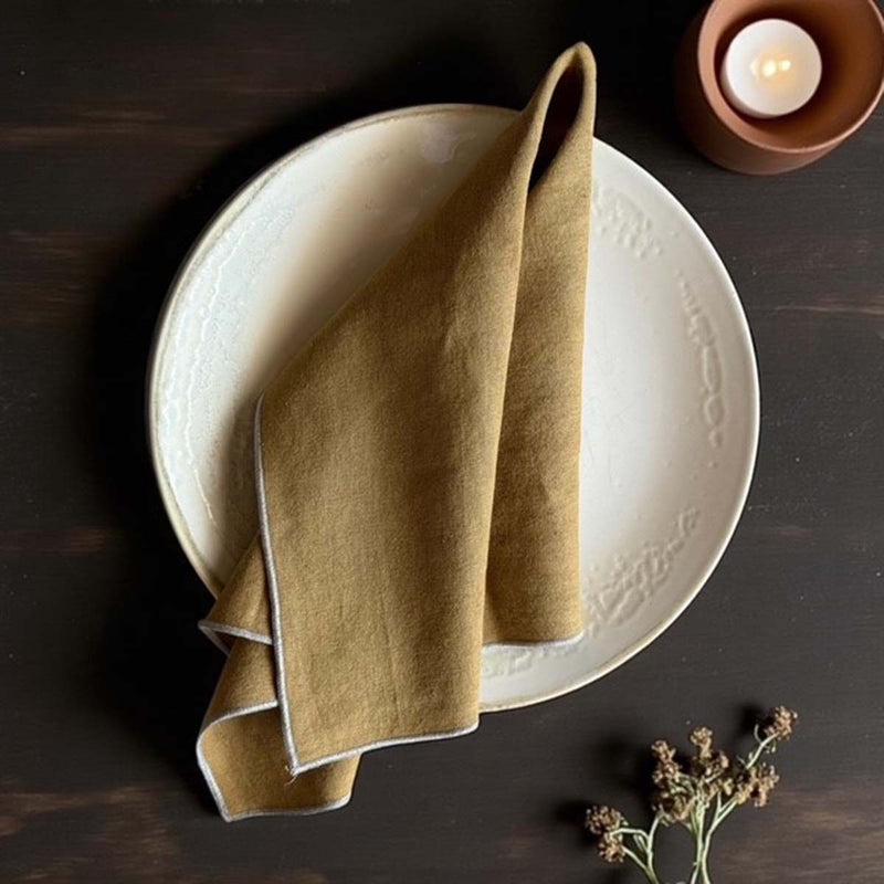 Tobacco piped napkin 40x40 -Set of 4