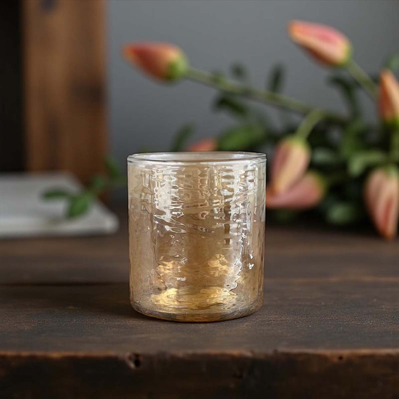 ANTIQUE GOLD TEALIGHT CANDLE HOLDER