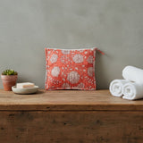 CORAL FLORAL FLAT POUCH