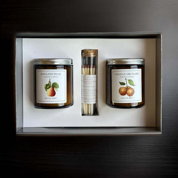 ORANGE & PEAR MATCHES GIFT BOX