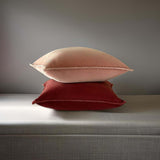 DUSKY PINK STONEWASHED VELVET CUSHION