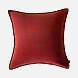 BRICK RED STONEWASHED VELVET CUSHION