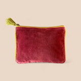 LARGE RED VELVET WASHBAG