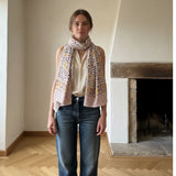 RUST FLORAL SCARF