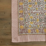 RUST FLORAL SCARF