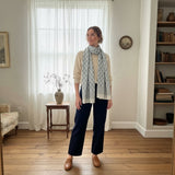 GREY DITSY SCARF