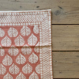 PEACH HEART SHAPES SCARF