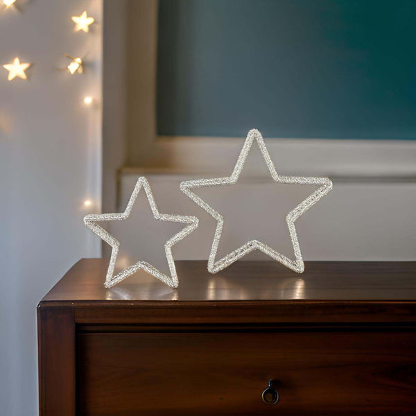 GLASS BEADED STAR (W)