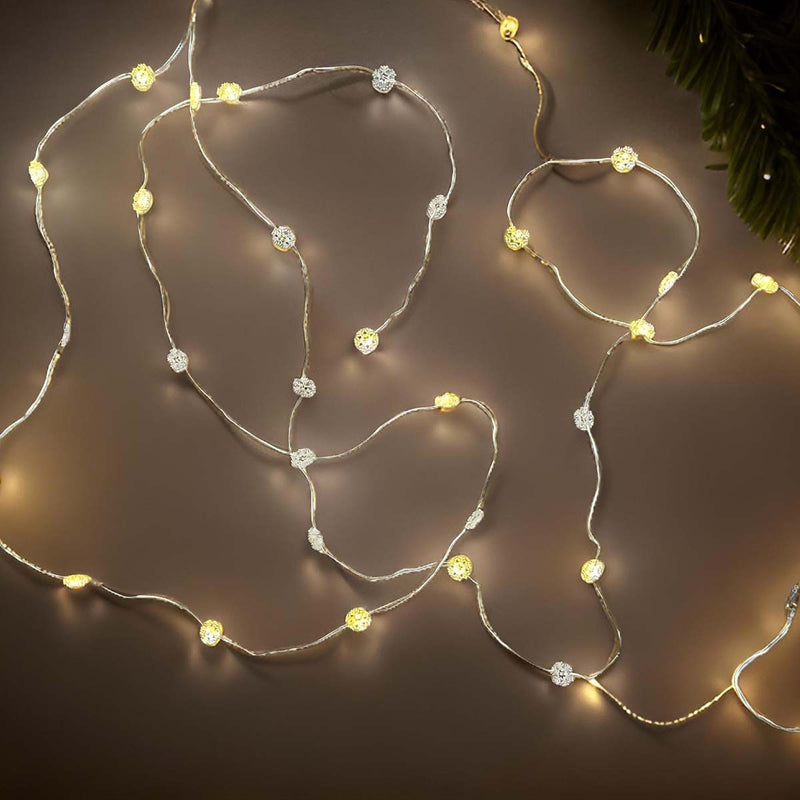 30 SNOWFLAKE/FLICKER LED LIGHT STRING