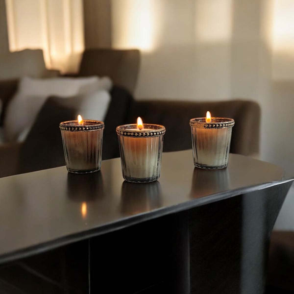 VOTIVES SPICED ORANGE - SET OF 3