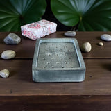 grey marble soap dish