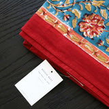 teal & gold tablecloth 150 x 220(W)