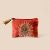 SHINY SUN VELVET POUCH