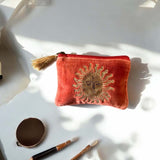 SHINY SUN VELVET POUCH