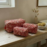 SET OF 3 TOLET BAGS - CORAL