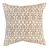 Ochre print sham cover