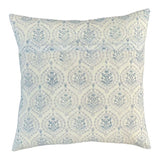 Dk Blue floral sham cover