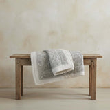 Soft sage /rose bedspread