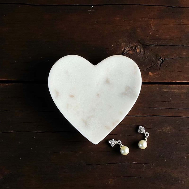 marble heart white