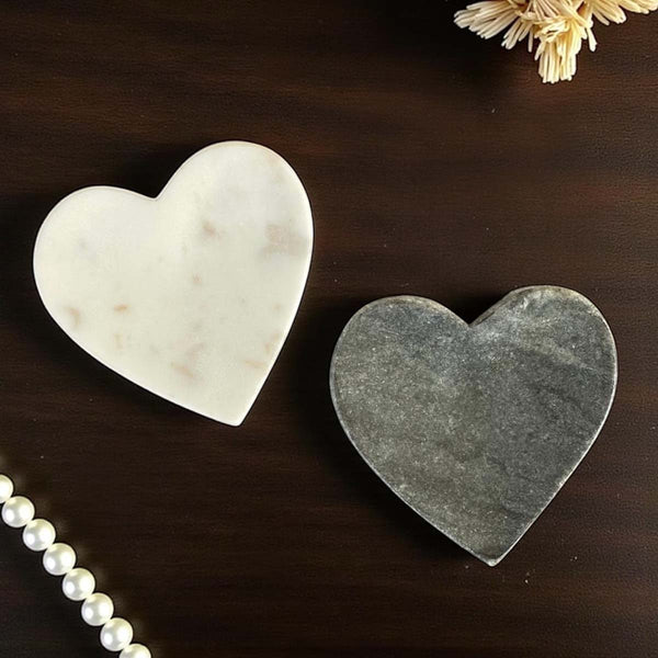 marble heart white