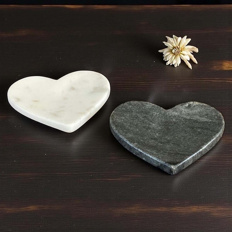 marble heart white