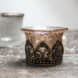 Glass tealight/votive holder look beautiful both with and without a candle glowing inside. It is a perfect addition to any decor.

Have a cluster of holders to create a dazzling feel in your home. Stunning for use in living, hallways and outdoor spaces 

